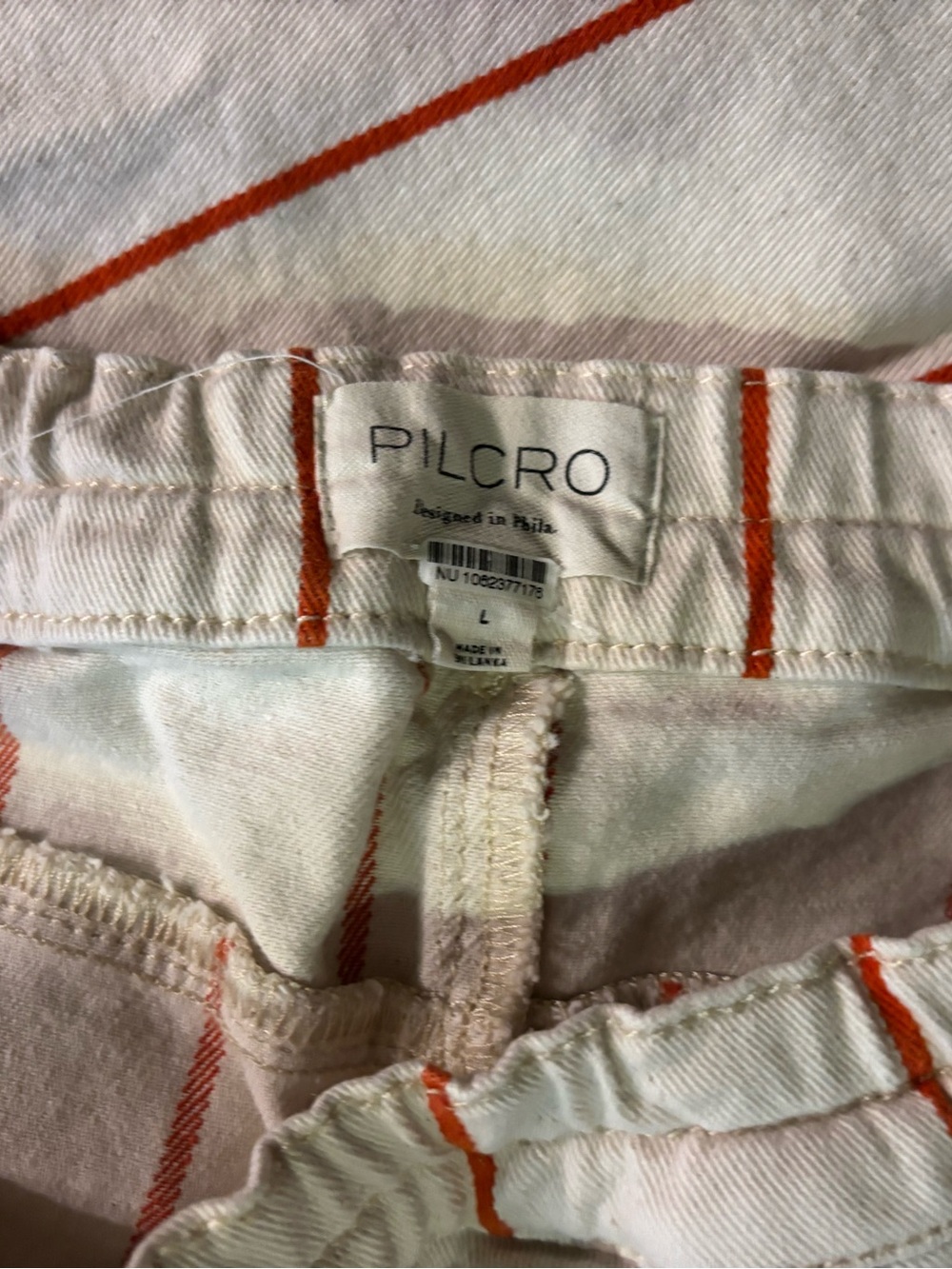 Anthropologie Pilcro Izzie pull on barrel pants striped edition XL - Picture 10 of 12